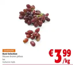 Colruyt Boni Selection blauwe druiven pitloos los aanbieding