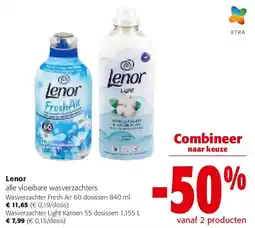 Colruyt Lenor Wasverzachter Fresh Air 60 dosissen 840 ml aanbieding