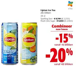 Colruyt Lipton Ice Tea Sparkling Zero aanbieding
