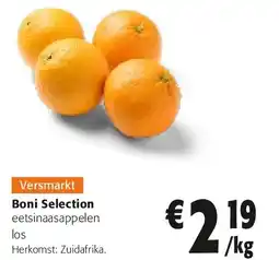 Colruyt Boni Selection eetsinaasappelen aanbieding