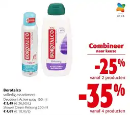 Colruyt Borotalco Deodorant Active spray 150 ml aanbieding