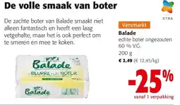 Colruyt Balade echte boter ongezouten 60 % V.G aanbieding