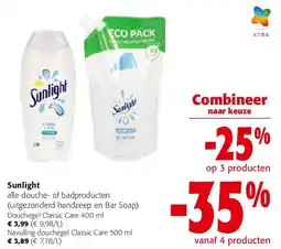Colruyt Sunlight Douchegel Classic Care 400 ml aanbieding