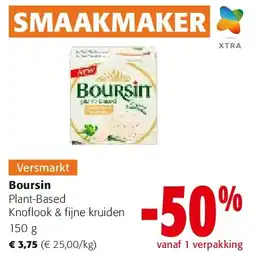 Colruyt Boursin Plant-Based Knoflook & fijne kruiden 150 g aanbieding