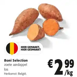 Colruyt Boni Selection zoete aardappel aanbieding