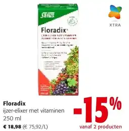 Colruyt Floradix ijzer-elixer met vitaminen 250 ml aanbieding