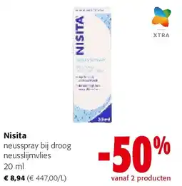 Colruyt Nisita neusspray bij droog neusslijmvlies 20 ml aanbieding