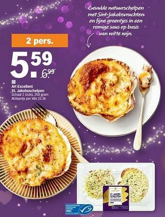 Albert Heijn Ah excellent st. jakobsschelpen aanbieding