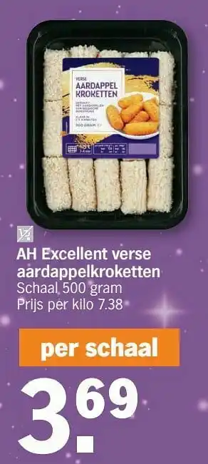 Albert Heijn Ah excellent verse aardappelkroketten aanbieding