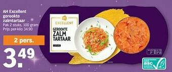 Albert Heijn Ah excellent gerookte zalmtartaar aanbieding