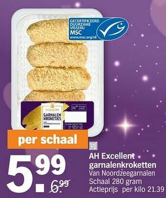 Albert Heijn Ah excellent garnalenkroketten aanbieding
