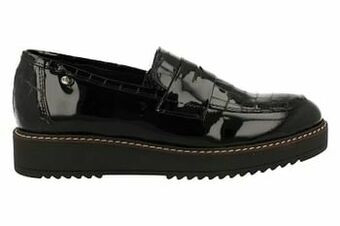 Berca Shoes Hee! Mocassin Dames Volledig Leder Trend Moccasin - Zwart aanbieding