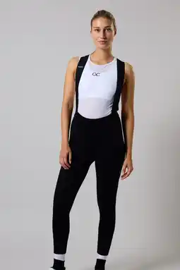 Decathlon Essential Fietsbroek Dames Lang Zeem Bretels Mountainbike wielrenbroek aanbieding