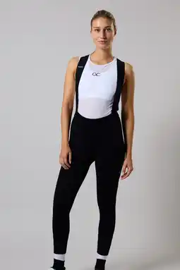 Decathlon Essential Fietsbroek Dames Lang Zeem Bretels Mountainbike wielrenbroek aanbieding