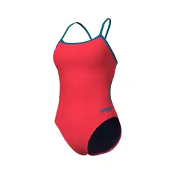 Decathlon Eén stuk zwempak met kanten rug voor dames Arena Solide aanbieding