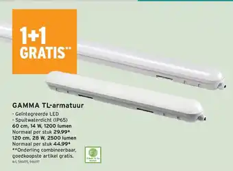 TL-armatuur 60 cm 14w