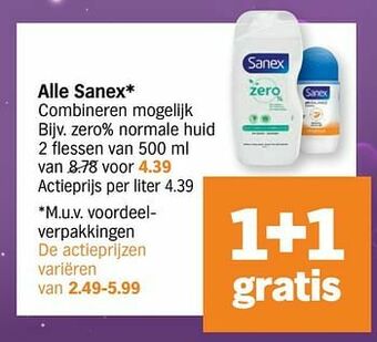 Albert Heijn Zero% normale huid aanbieding