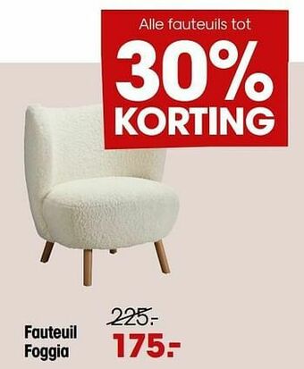 Kwantum Fauteuil foggia aanbieding