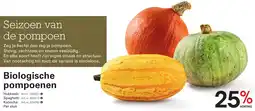 Sligro Biologische pompoenen aanbieding