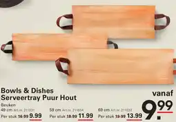 Sligro Bowls & Dishes Serveertray Puur Hout aanbieding