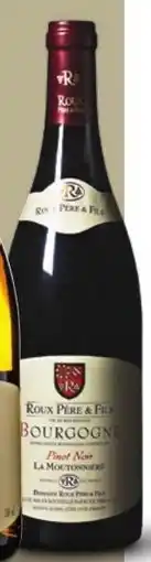 Sligro Roux Père & Fils Pinot Noir La Moutonniere aanbieding
