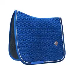 Decathlon Zadeldek - Zadeldoek - Basic Velvet - Dressuur - Cob - Marine aanbieding