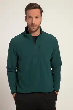 Decathlon Heren fleece-Troyer fietskleding lange mouwen kraag met rits aanbieding