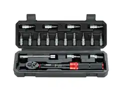 Decathlon Fietsgereedschap Momentsleutelset 16 bits Compact 1/4 1-10 Nm aanbieding