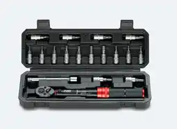 Decathlon Fietsgereedschap Momentsleutelset 16 bits Compact 1/4 1-10 Nm aanbieding