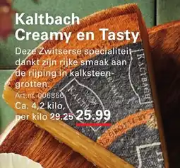 Sligro Kaltbach Creamy en Tasty aanbieding