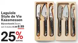 Sligro Laguiole Style de Vie Kaasmessen aanbieding