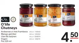 Sligro O'life Chutneys aanbieding
