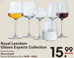 Sligro Royal Leerdam Glazen Experts Collection aanbieding