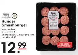 Sligro Runder Smashburger aanbieding