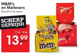 Sligro M&M's en Maltesers aanbieding