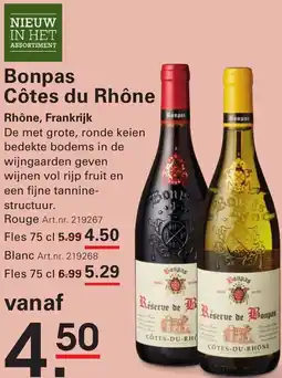 Sligro Bonpas Côtes du Rhône aanbieding