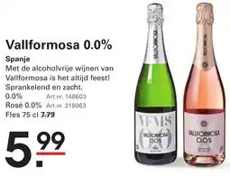 Sligro Vallformosa 0.0% aanbieding