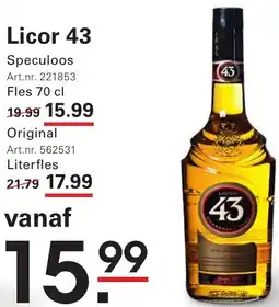 Sligro Licor 43 aanbieding