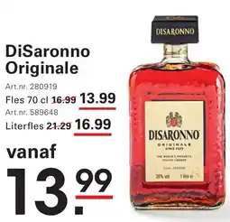 Sligro DiSaronno Originale aanbieding