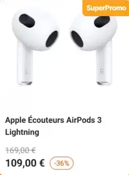 Krëfel Apple Écouteurs AirPods 3 Lightning aanbieding