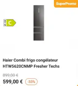 Krëfel Haier Combi frigo congélateur HTW5620CNMP Fresher Techs aanbieding