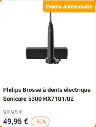 Philips Brosse à dents électrique Sonicare 5300 HX7101/02