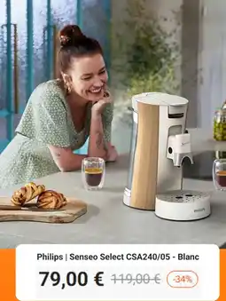 Krëfel Philips | Senseo Select CSA240/05 - Blanc aanbieding