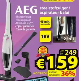 ElectroStock AEG steelstofzuiger / aspirateur balai aanbieding