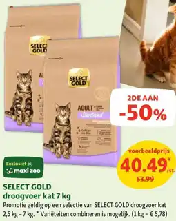 Maxi Zoo Select gold droogvoer aanbieding