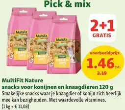 Maxi Zoo MultiFit Nature snacks voor konijnen en knaagdieren aanbieding