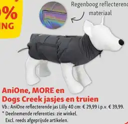 Maxi Zoo AniOne, MORE en Dogs Creek jasjes en truien aanbieding