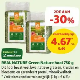 Maxi Zoo REAL NATURE Green Nature hooi aanbieding
