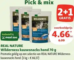 Maxi Zoo Real Nature Wilderness kauwsnacks hond aanbieding
