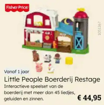 Multi bazar Fisher Price Little People Boerderij Restage aanbieding